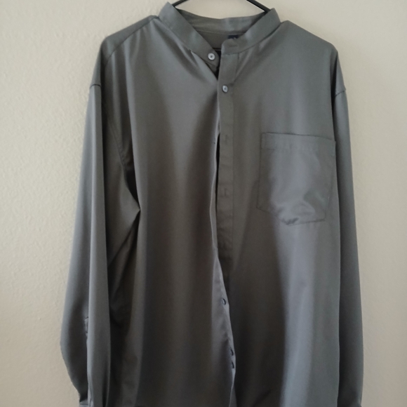 Other - Mens Dark Grey Silk Long Sleeve